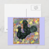 Crevecours und Blume Postkarte (Vorne/Hinten)