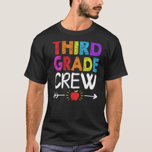 Crew 3. Klasse Lehrer 1. T-Shirt (Vorderseite)