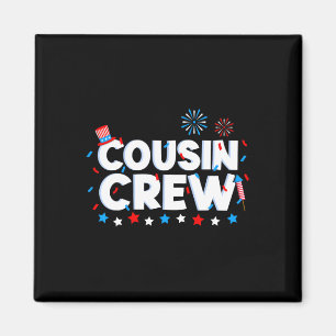 Crew 4. Juli Patriotische amerikanische Familie pa Magnet