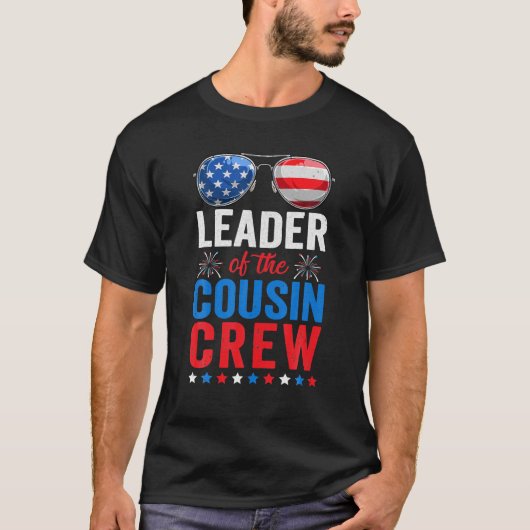 Crew 4. Juli Patriotisches Amerika T-Shirt (Vorderseite)