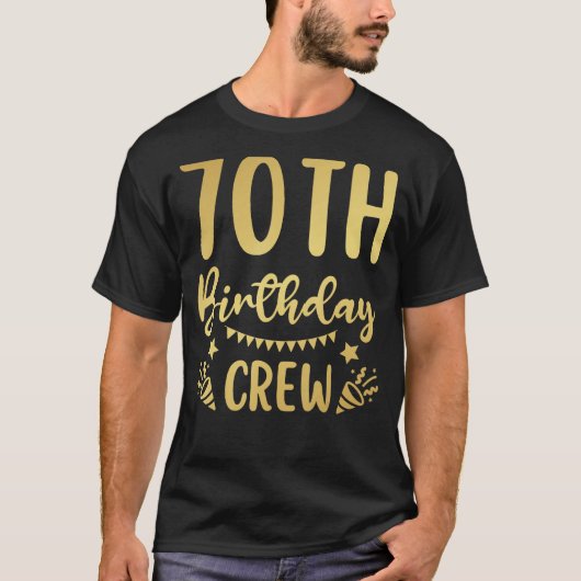 Crew 70 Party Crew Group Friends BDa T-Shirt (Vorderseite)