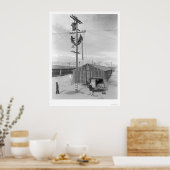 Crew am Arbeitsplatz in Manzanar 1943 Poster (Küche)