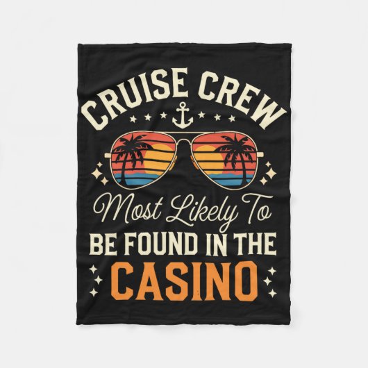 Crew am ehesten im Casino Fleecedecke (Vorderseite)