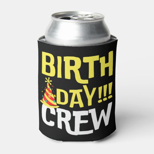 Crew am Geburtstag Dosenkühler (Kanne Vorderseite)