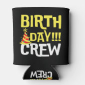 Crew am Geburtstag Dosenkühler (Rückseite)