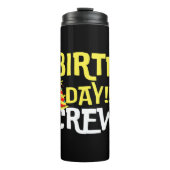 Crew am Geburtstag Thermosbecher (Vorderseite)