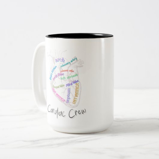 Crew Anatomisches Herz Tasse (Vorderseite Links)