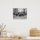 Crew Bauwesen, 1925. Vintages Foto Poster (Küche)