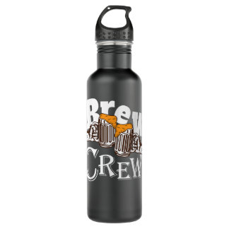 Crew brauen, Bachelor Party T Shirt, Bier trinken Edelstahlflasche