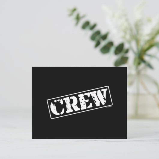 Crew Briefmarke Postkarte (Stehend Vorderseite)