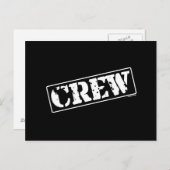 Crew Briefmarke Postkarte (Vorne/Hinten)