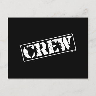 Crew Briefmarke Postkarte