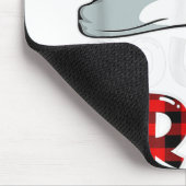 Crew Buffalo Red Kariert Pajamas Fa Mousepad (Ecke)