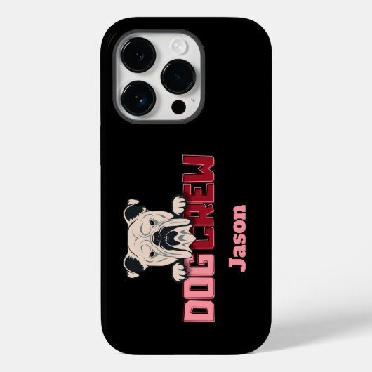 Crew Bulldog Custom Case-Mate iPhone Hülle (Rückseite)