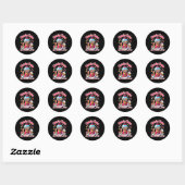 Crew Candyland Candy Cane Runder Aufkleber (Blatt)