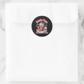 Crew Candyland Candy Cane Runder Aufkleber (Tasche)