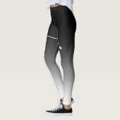 Crew Classic Schwarz-weiß Ombre Leggings (Links)