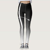 Crew Classic Schwarz-weiß Ombre Leggings (Vorderseite)