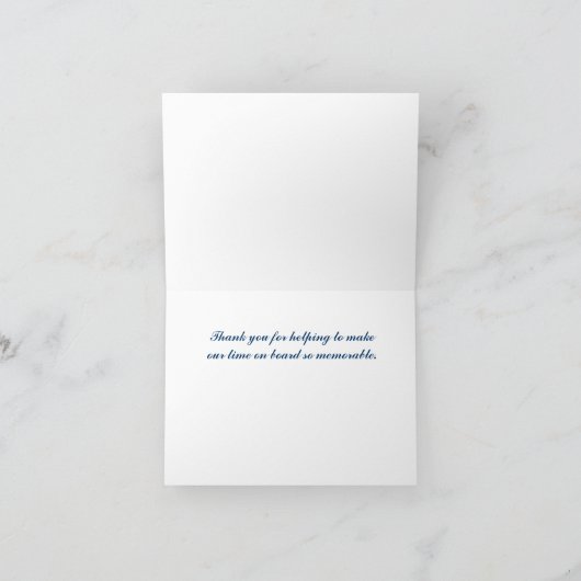 Crew danke Ihnen Karten (Innenseite)