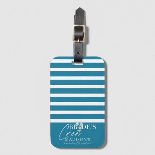 Crew der Bachelorette Weekend Bride Gepäckanhänger (Vorderseite Vertikal)