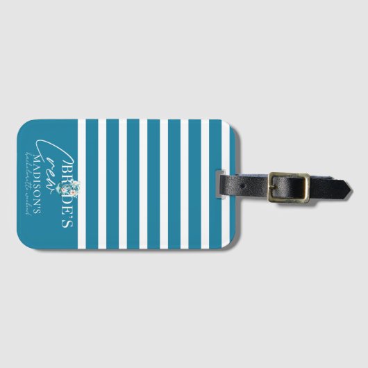 Crew der Bachelorette Weekend Bride Gepäckanhänger (Vorderseite (Horizontal))