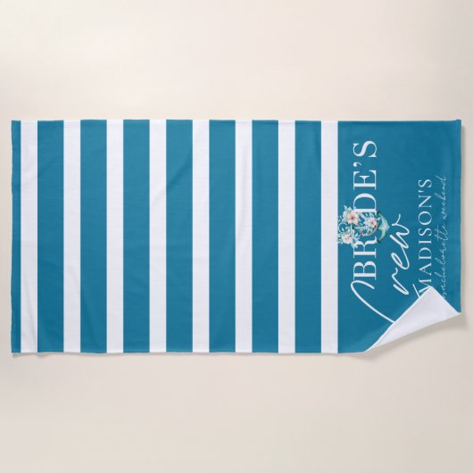Crew der Bachelorette Weekend Bride Strandtuch (Vorderseite)