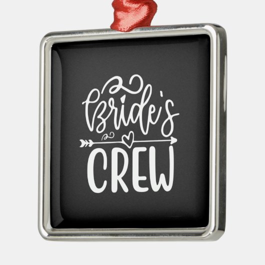 | Crew der Braut Ornament Aus Metall (Links)
