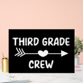 Crew der dritten Klasse Acrylschild (Hochzeit)