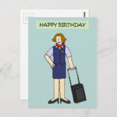 Crew der Frauenhäuser Geburtstag Postkarte (Vorne/Hinten)