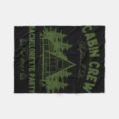 Crew der Kabine vor dem Camp Bach Bachelorette Tei Fleecedecke (Vorderseite (Horizontal))