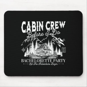 Crew der Kabine vor dem Camp Bach Bachelorette Tei Mousepad