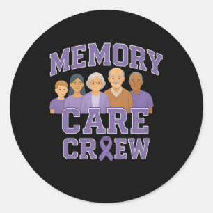 Crew der Memory Care - Varsity Heimerheimer's Awar Runder Aufkleber