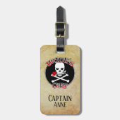 Crew der personalisierten Braut Gepäckanhänger (Vorderseite vertikal)