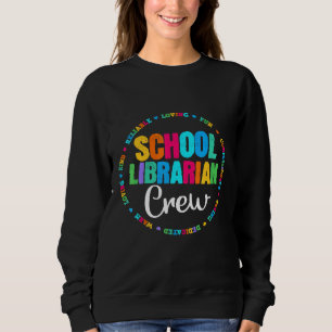 Crew der Schule Rainbow Colorful Library Ele Sweatshirt