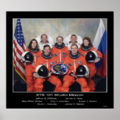 Crew der Shuttle-Mission STS-101 - 2000 Poster (Vorne)