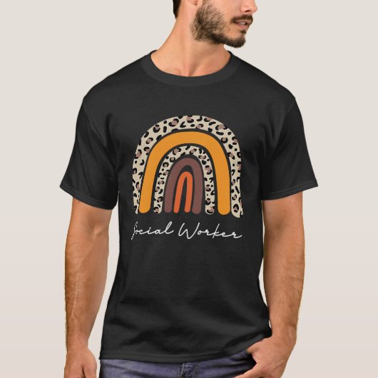 Crew der Sozialarbeiter Boho Back School Bewertung T-Shirt (Vorderseite)