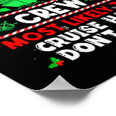 Crew der Weihnachtskreuzfahrt, der am wahrscheinli Poster (Ecke)