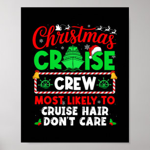 Crew der Weihnachtskreuzfahrt, der am wahrscheinli Poster
