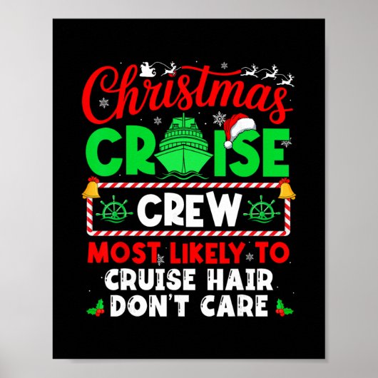Crew der Weihnachtskreuzfahrt, der am wahrscheinli Poster (Vorne)