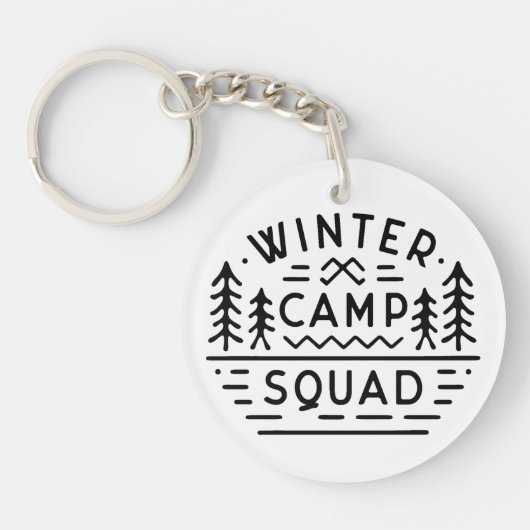 Crew der Winterzelte Schlüsselanhänger (Vorderseite)