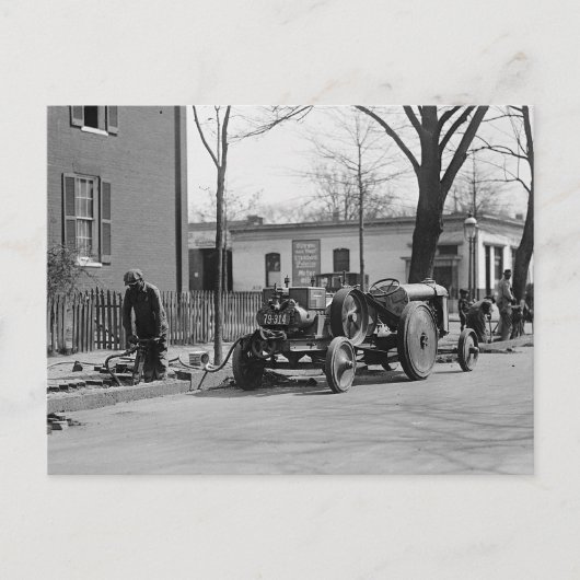 Crew des Baugewerbes, 1925 Postkarte (Vorderseite)