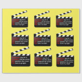Crew des Films ist ein Wrap über neue Filmideen Geschenkpapier (Flach)