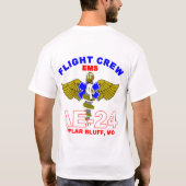 Crew des Flug-AE-24 T-Shirt (Rückseite)