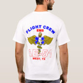 Crew des Flug-AE-51 T-Shirt (Rückseite)