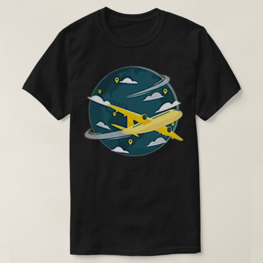 Crew des Flugzeugführers im Flug T-Shirt (Design vorne)