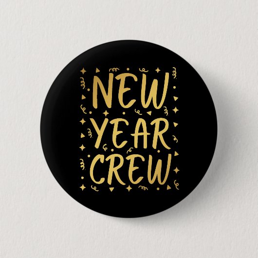 Crew des neuen Jahres Button (Vorderseite)