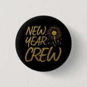 Crew des neuen Jahres Button (Vorderseite)