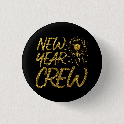 Crew des neuen Jahres Button (Vorderseite)