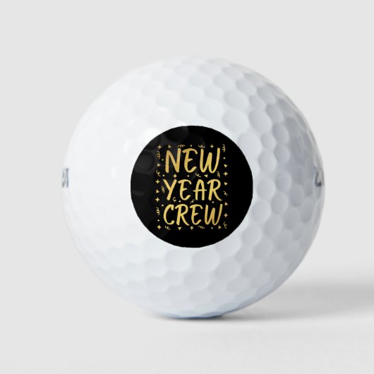 Crew des neuen Jahres Golfball (Vorderseite)