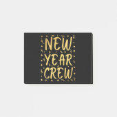 Crew des neuen Jahres Post-it Klebezettel (Vorderseite)